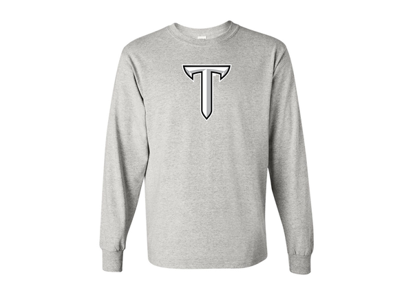 Men's Troy Trojans Gildan Heavy Cotton Long Sleeve T-Shirt