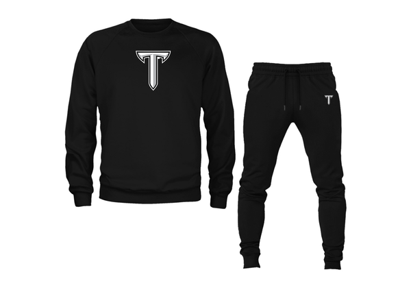 Men's Troy Trojans Crewneck Sweatshirt Joggers Suit