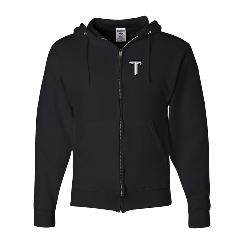 Men's Troy Trojans JERZEES NuBlend Full-Zip Hooded Sweatshirt