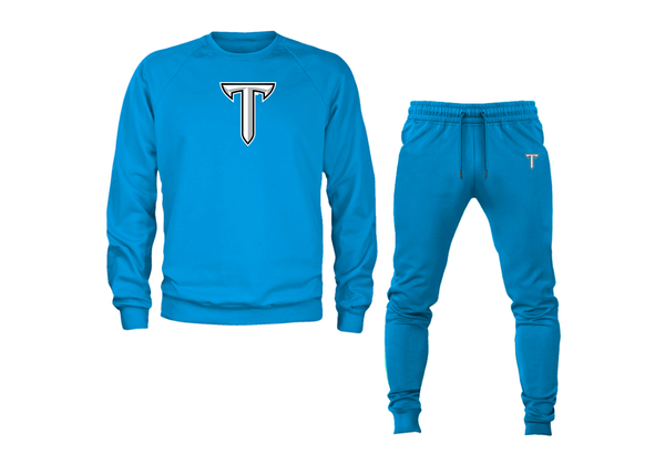 Men's Troy Trojans Crewneck Sweatshirt Joggers Suit