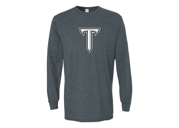 Men's Troy Trojans Gildan Heavy Cotton Long Sleeve T-Shirt