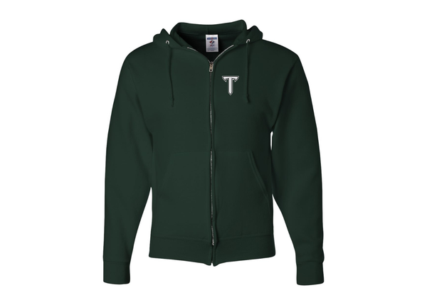 Men's Troy Trojans JERZEES NuBlend Full-Zip Hooded Sweatshirt