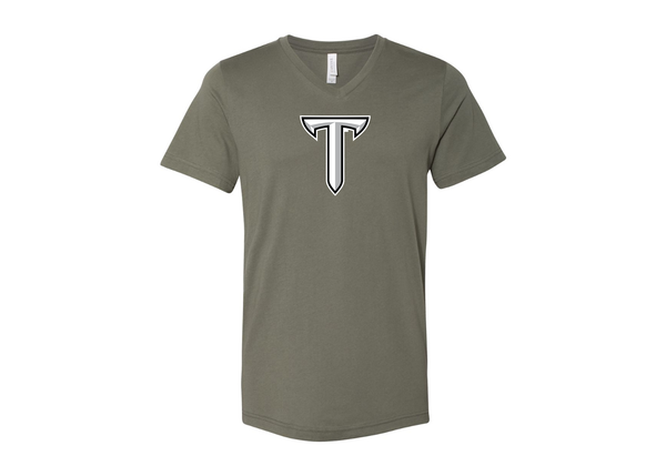 Troy Trojans BELLA  CANVAS - Jersey V-Neck T-Shirt