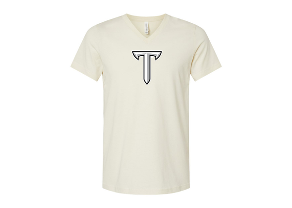 Troy Trojans BELLA  CANVAS - Jersey V-Neck T-Shirt