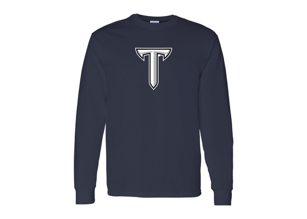 Men's Troy Trojans Gildan Heavy Cotton Long Sleeve T-Shirt