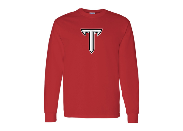 Men's Troy Trojans Gildan Heavy Cotton Long Sleeve T-Shirt