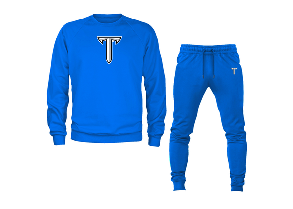 Men's Troy Trojans Crewneck Sweatshirt Joggers Suit