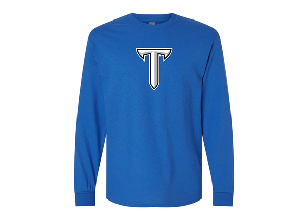 Men's Troy Trojans Gildan Heavy Cotton Long Sleeve T-Shirt