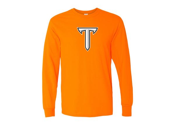 Men's Troy Trojans Gildan Heavy Cotton Long Sleeve T-Shirt