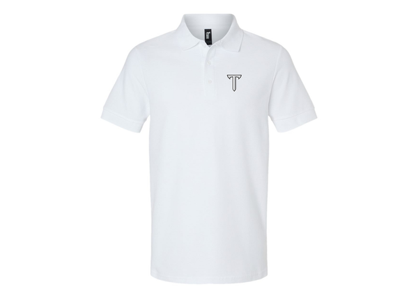 Men's Troy Trojans Gildan Hammer Pique Polo