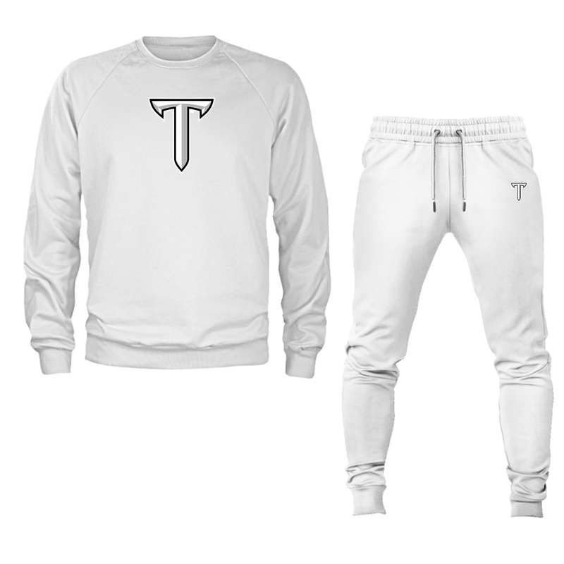 Men's Troy Trojans Crewneck Sweatshirt Joggers Suit