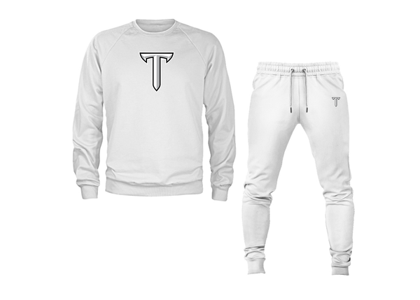 Men's Troy Trojans Crewneck Sweatshirt Joggers Suit